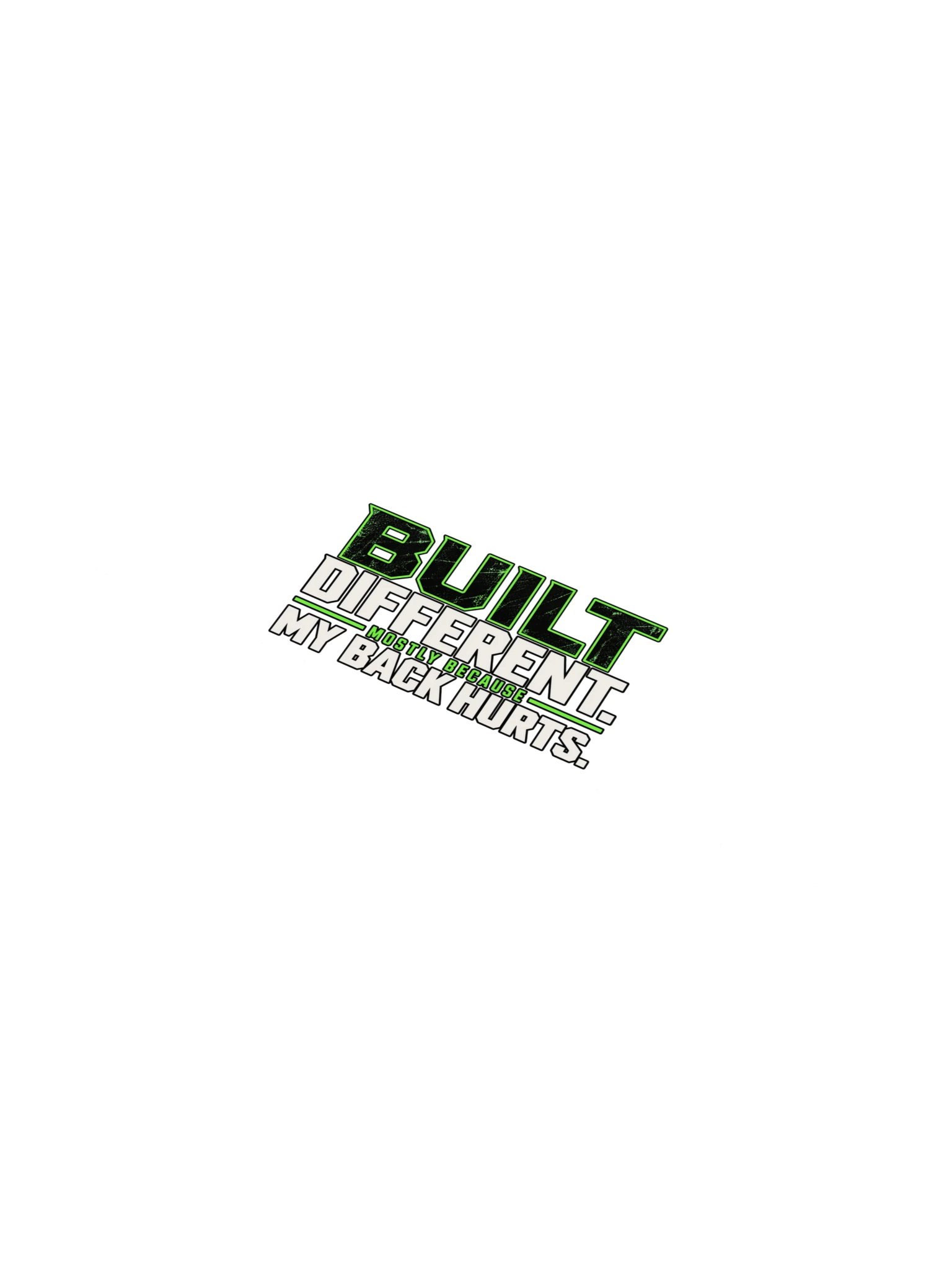 Moose Built Different Sticker product image (1)