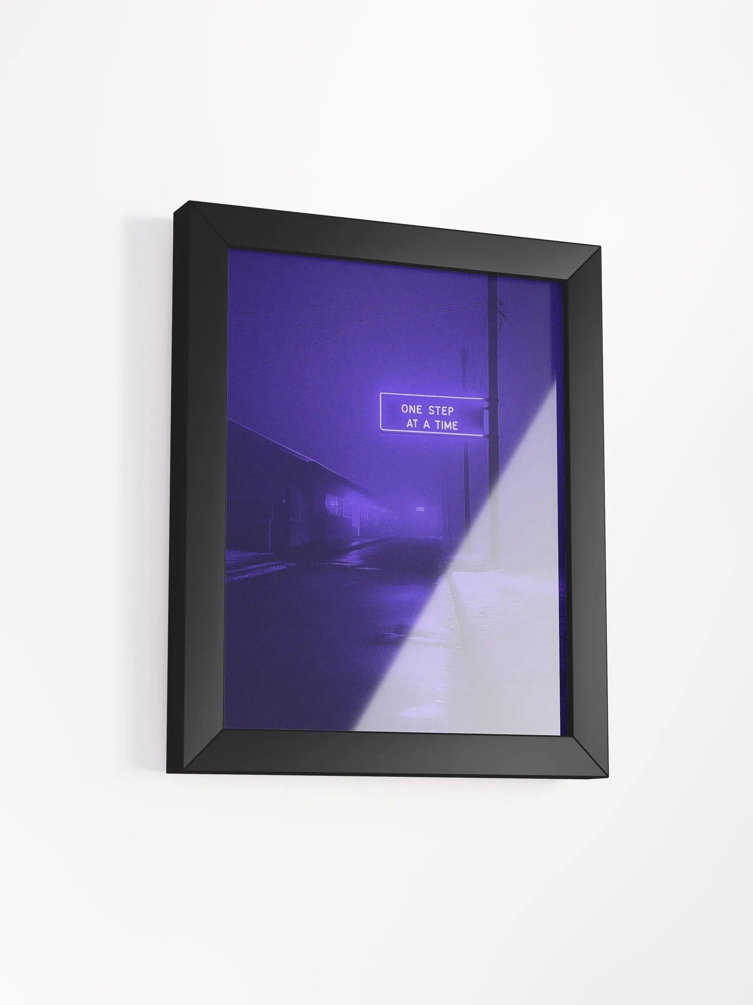 "One stap at a time" Framed Poster product image (2)