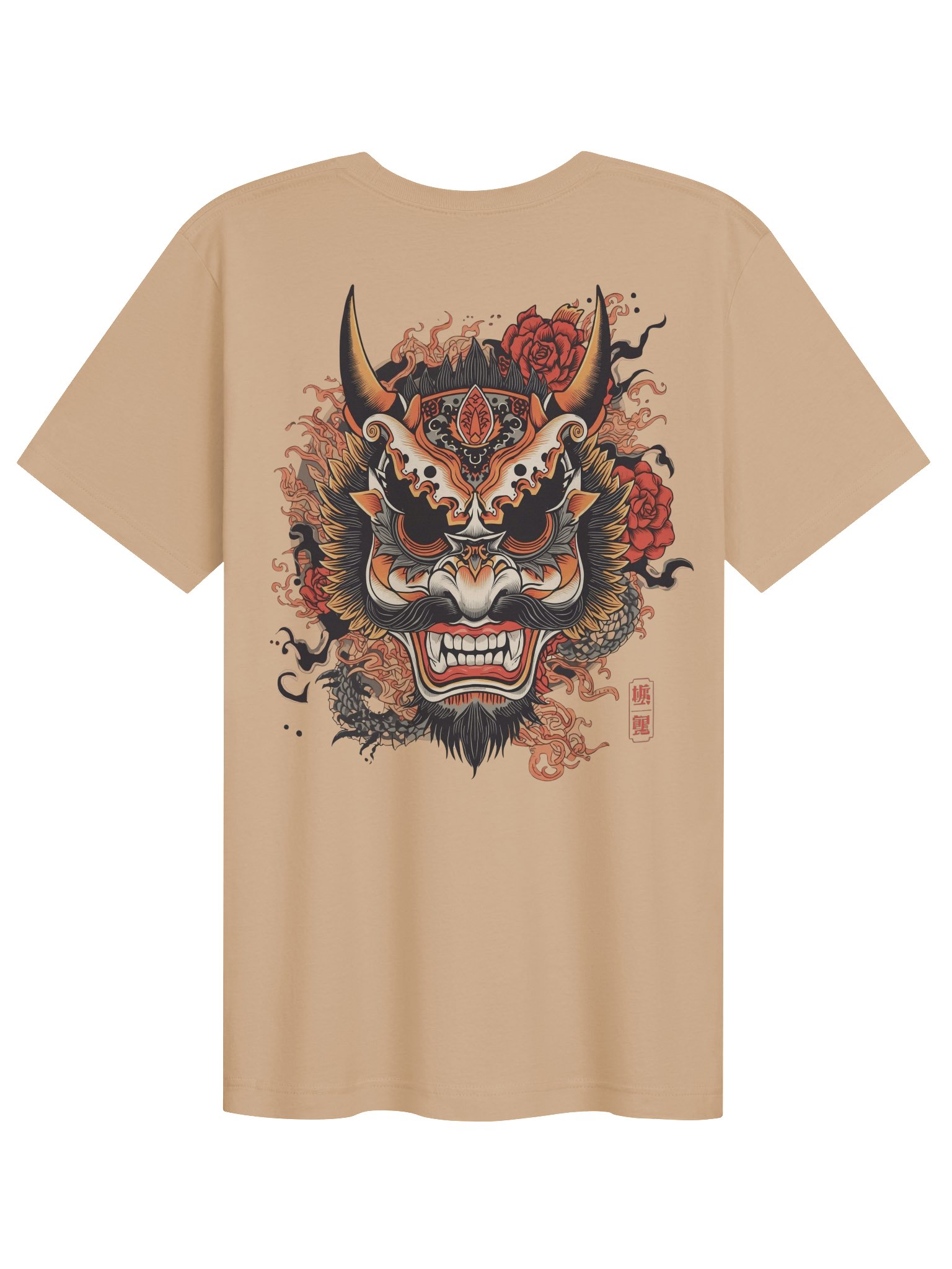 The Bold Oni Mask Streetwear T-Shirt product image (1)