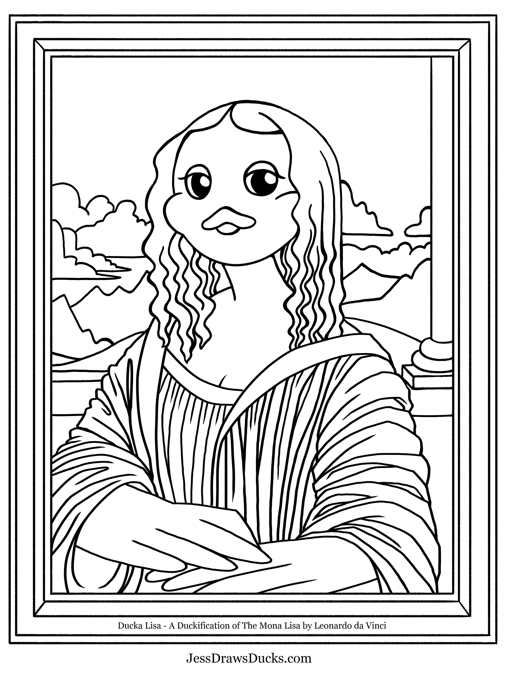 Colouring Page - Ducka Lisa product image (1)