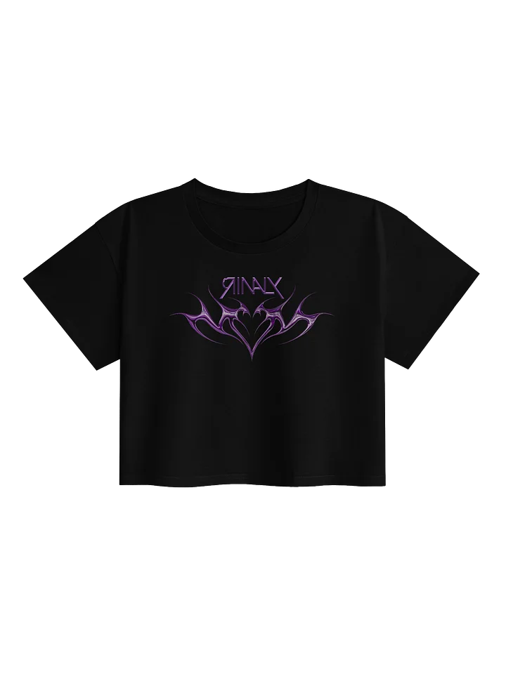 Rinaly - Chrome Purple Heart Crop Tee product image (1)