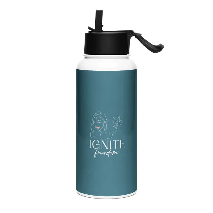 Stainless Steel Water Bottle with a Straw Lid SWFB0119 product image (1)