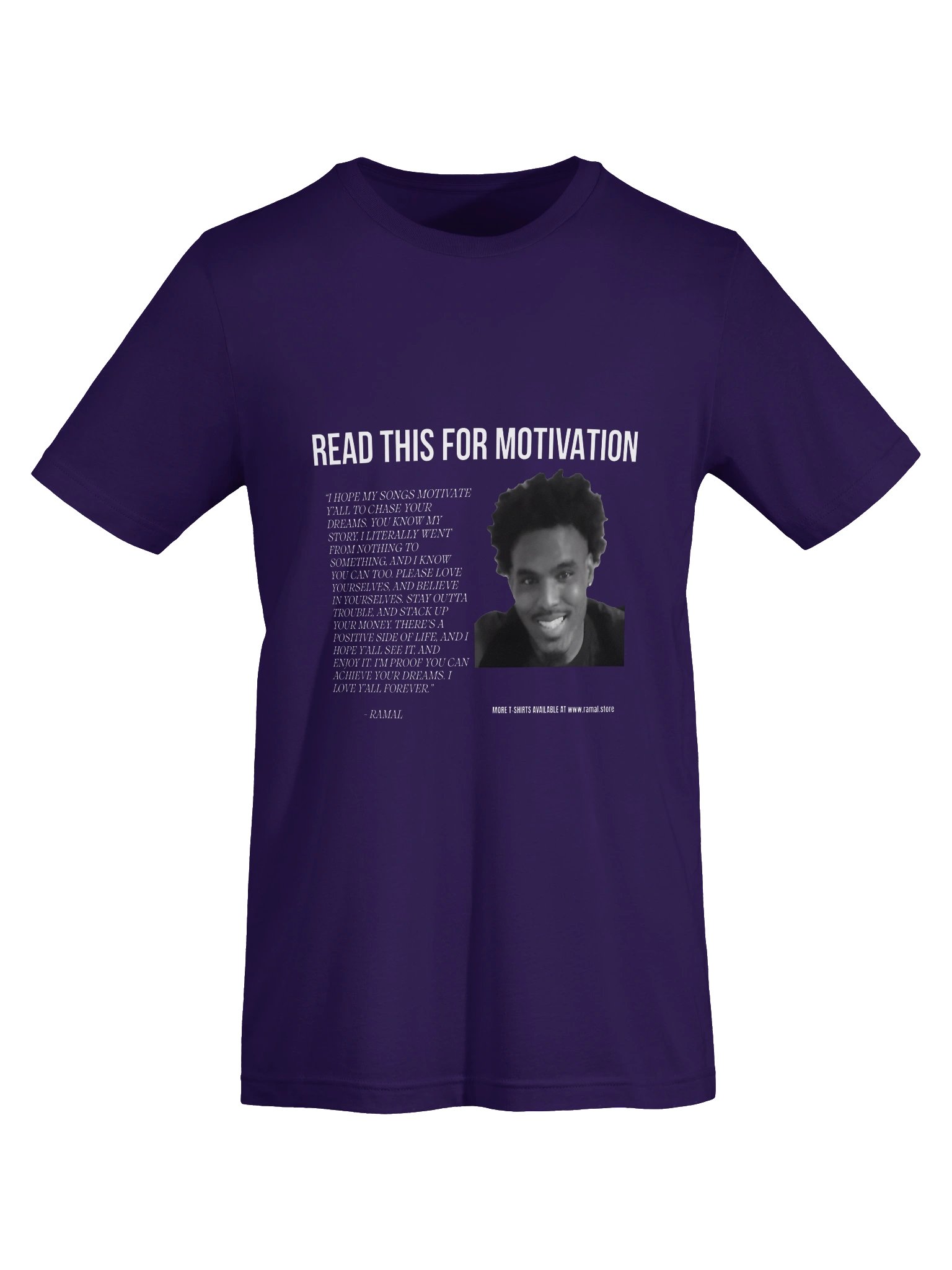 PURPLE MOTIVATIONAL T-SHIRT product image (5)