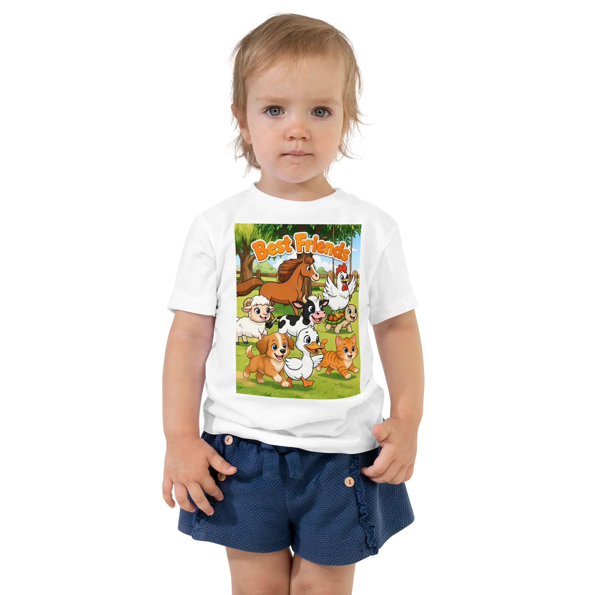 Colorful Farm Animals Toddler Tee product image (1)