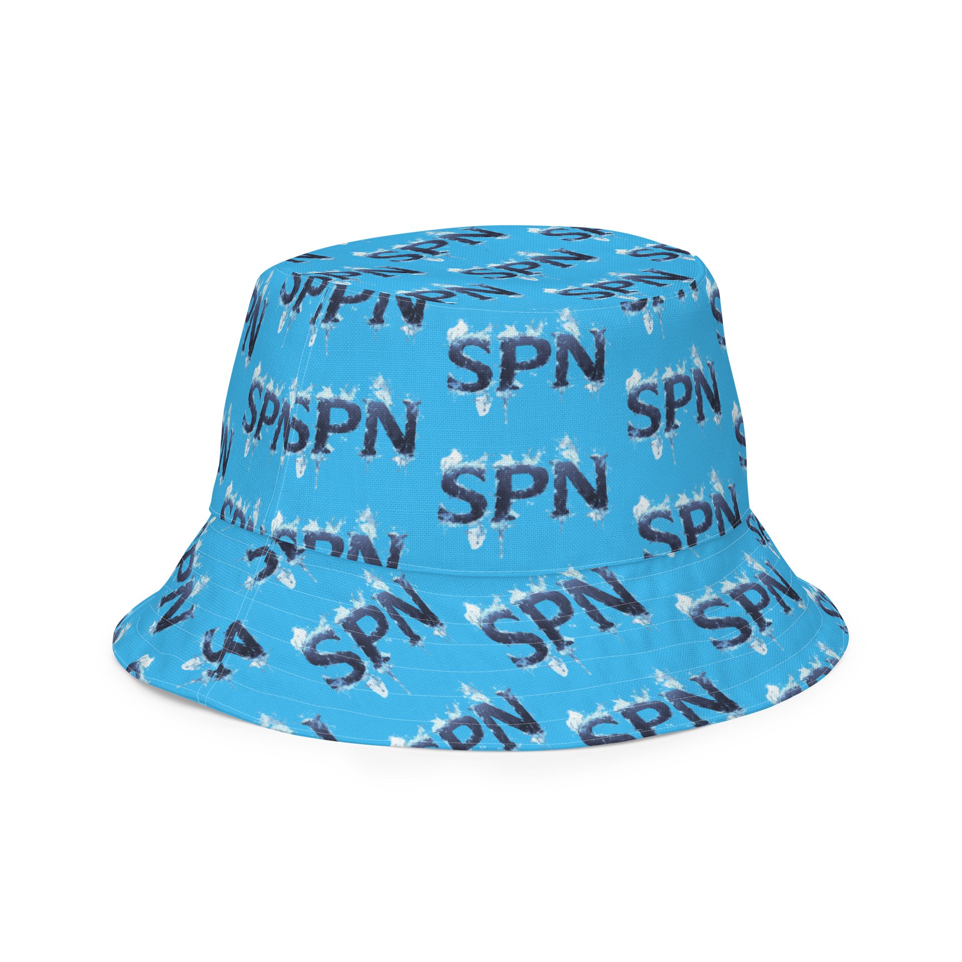 Cyan Creature Tile Reversible Bucket Hat product image (3)