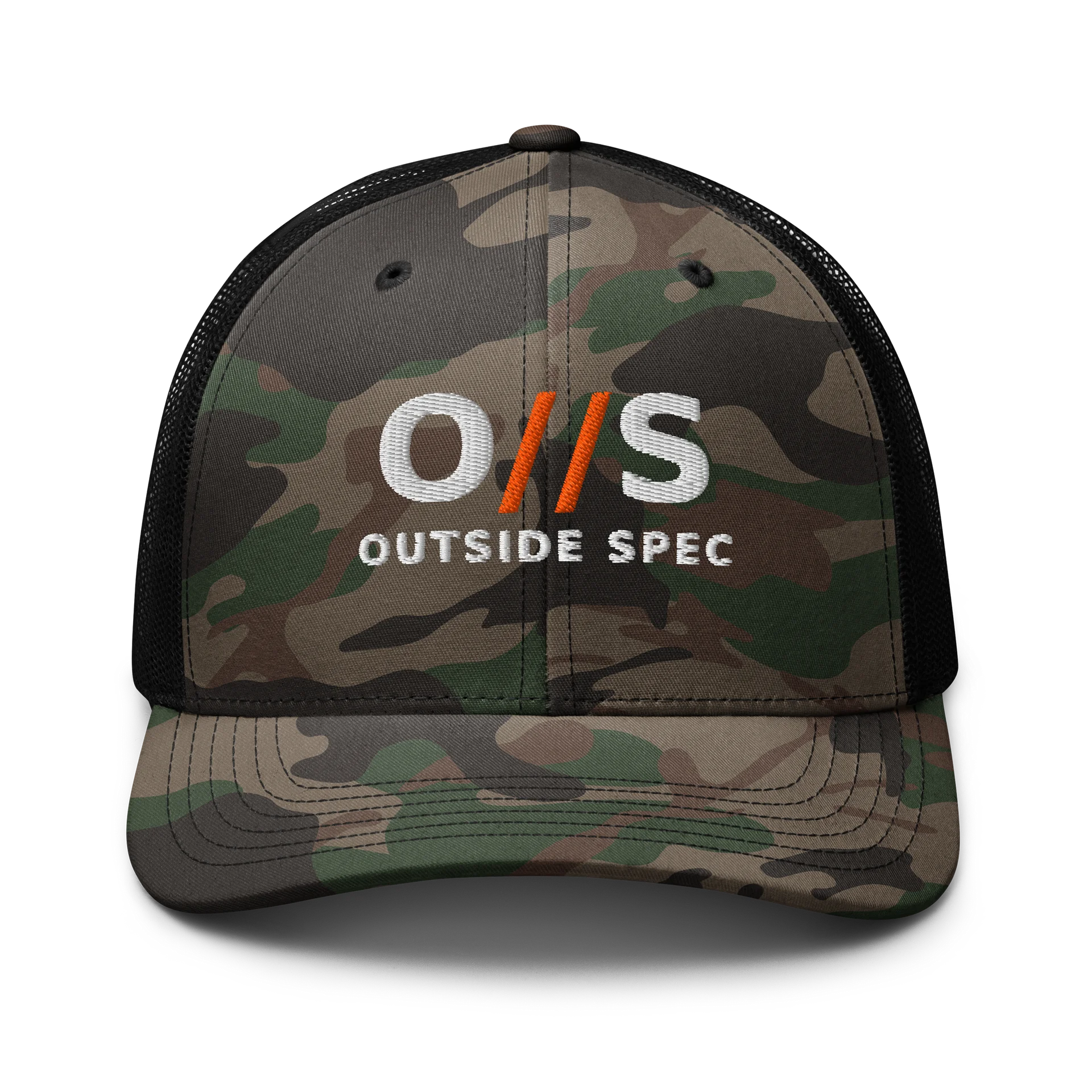 Outside Spec Logo Camo Trucker Hat product image (1)