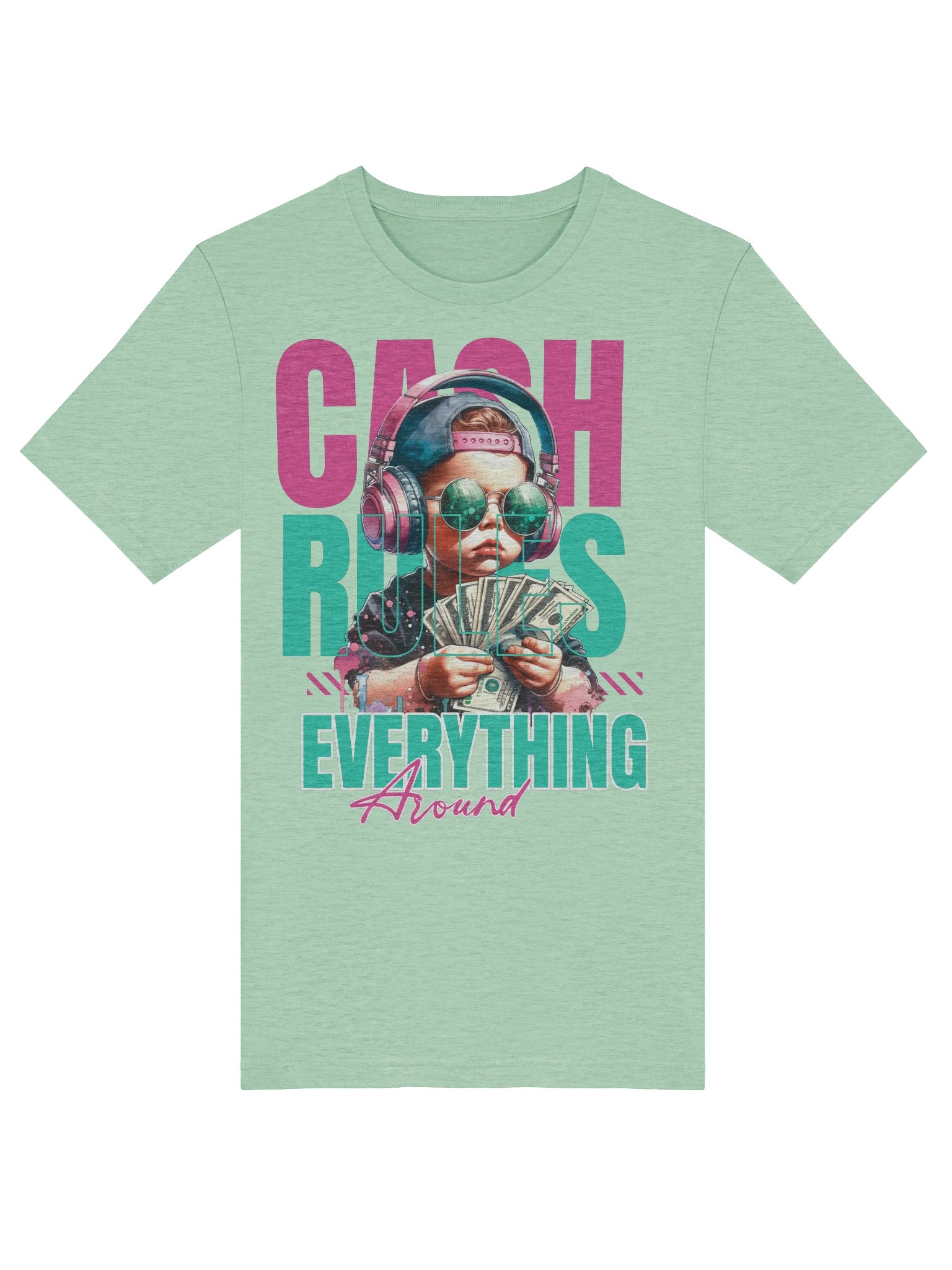 Cash Rules Quotes Graphic T-Shirt Streetwear Essential product image (43)