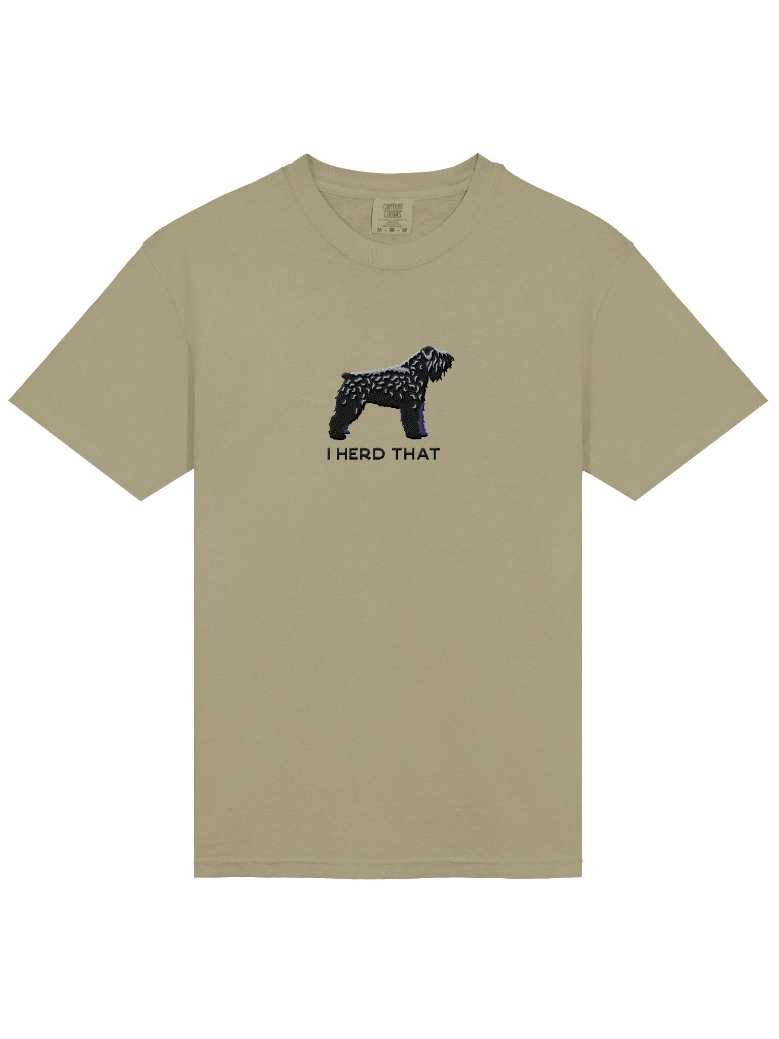 I Herd That T-Shirt(Embroidered) of a Bouvier des Flandres(Black) product image (6)
