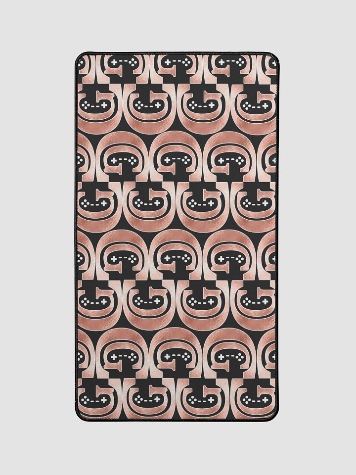 Dark Rose Gold Logo Pattern Mouse Pad product image (1)