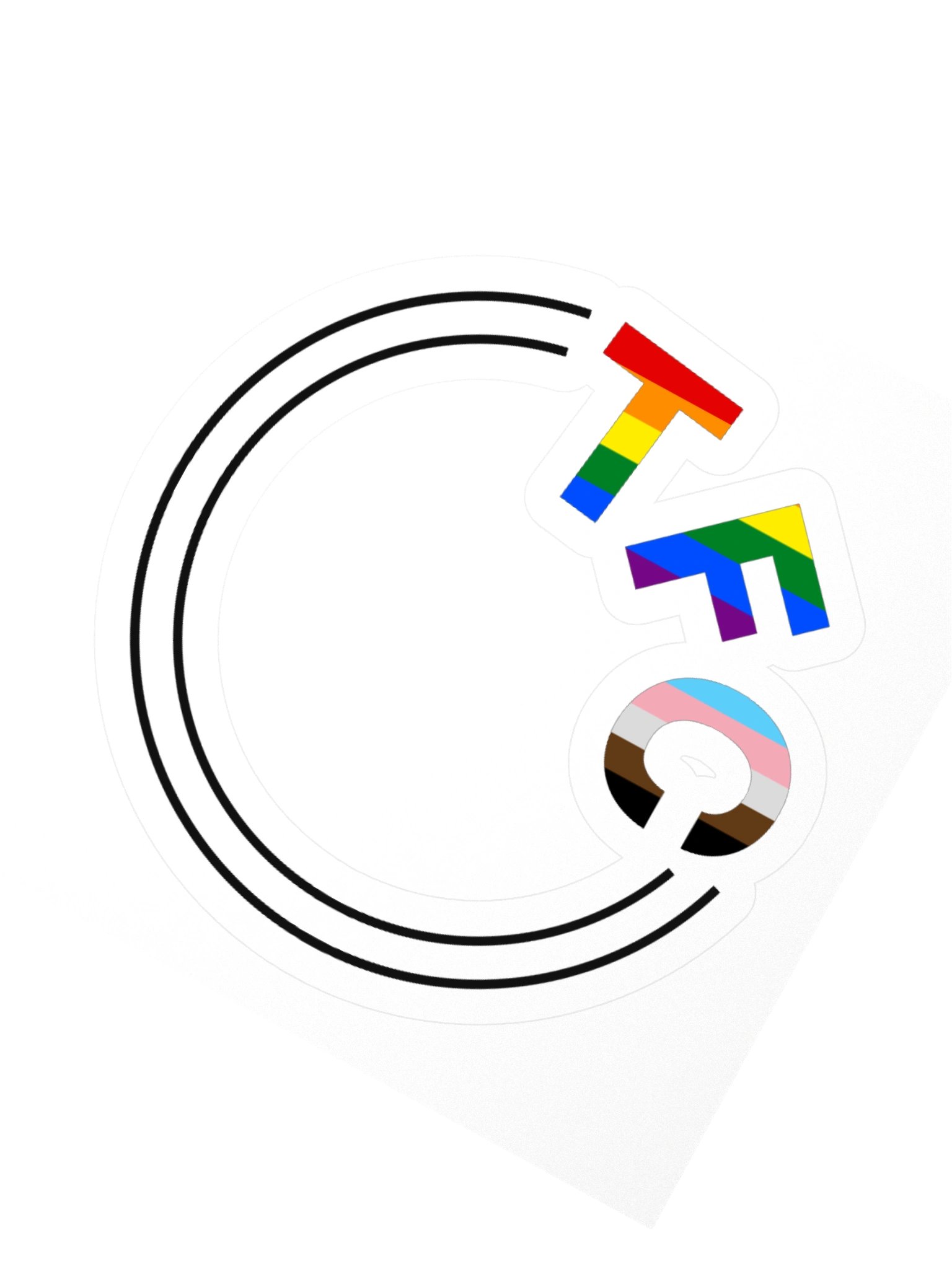 TFC monogram sticker - Pride edition product image (2)