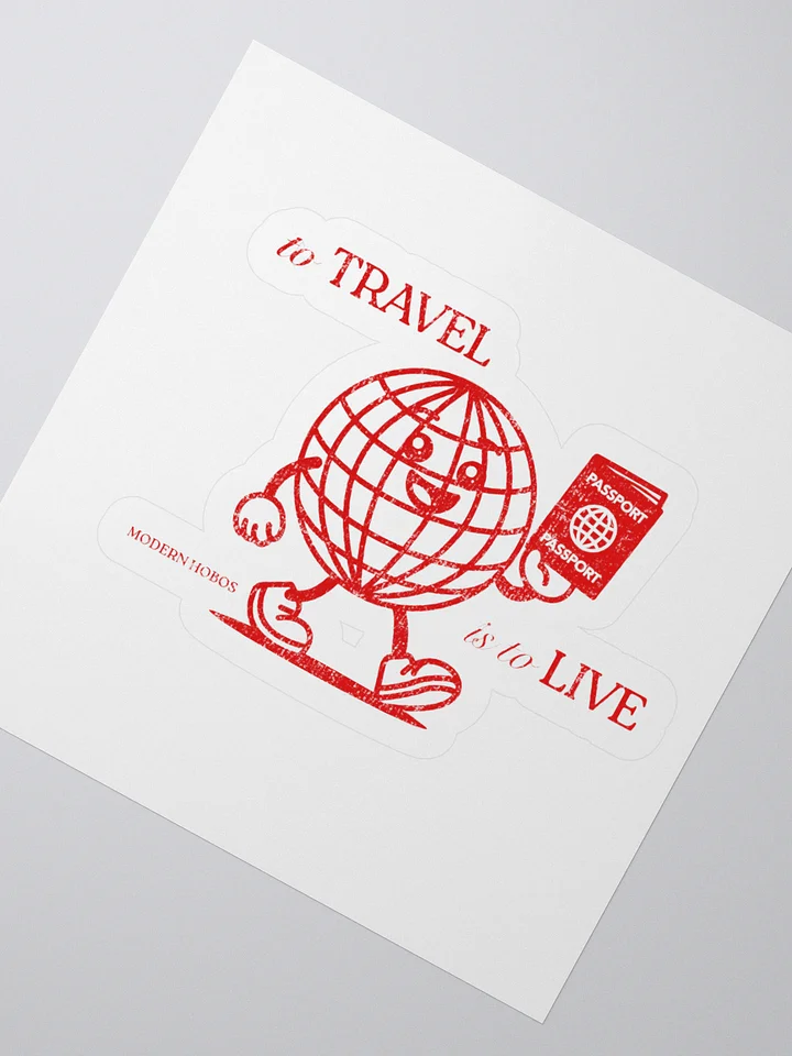 Happy World (Red) Sticker product image (2)