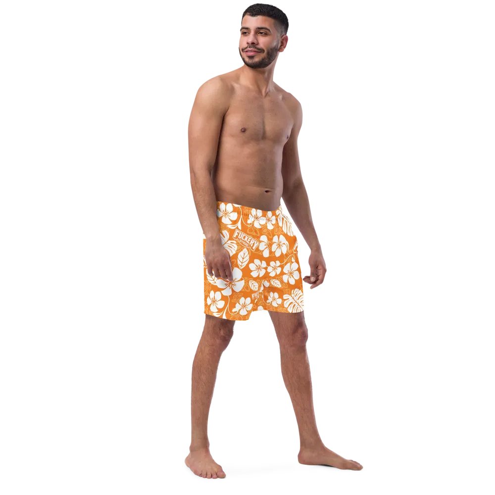 Fuckery Offroad Mens Hawaiian Shorts - Orange product image (6)