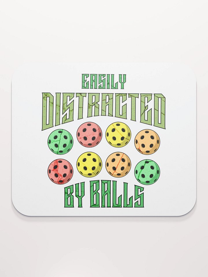 Easily Distracted By Balls Pickleball Mouse Pad product image (2)