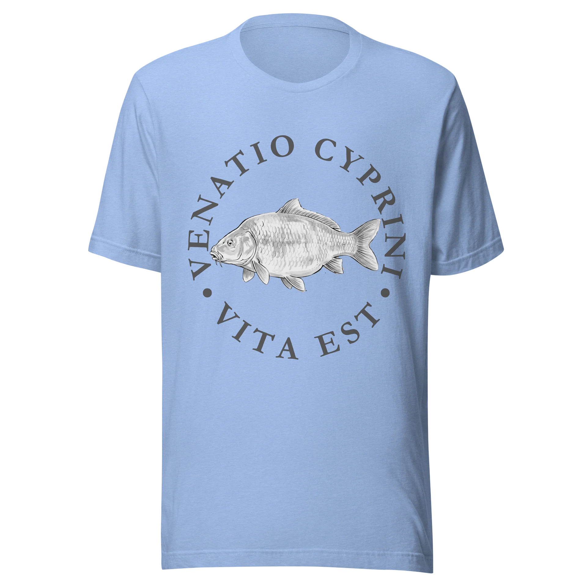 "Venatio cyprini vita est." — “The hunt for carp is life” T-Shirt product image (13)