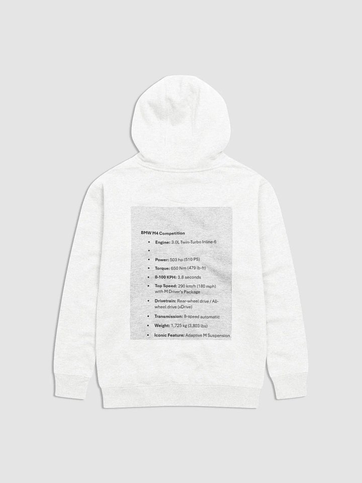 M4 Competition Specs Unisex Hoodie product image (2)