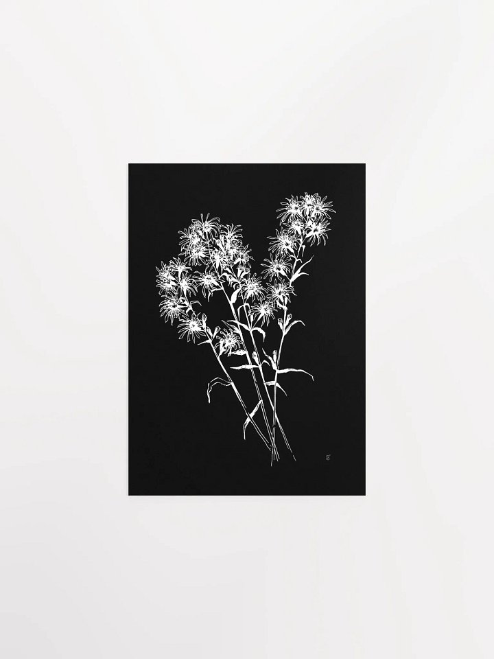 Spiky Blossom Delight Poster - Bouquet Flowers Dark product image (1)