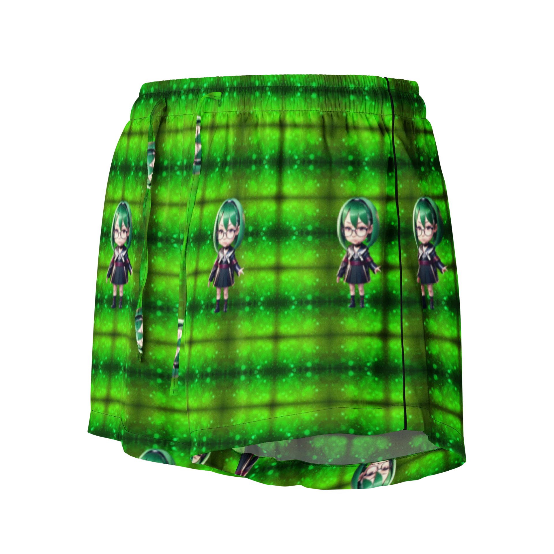 (Green CHIBI) K Women's Pajama Shorts product image (1)