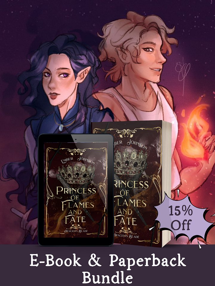 Princess of Flames and Fate Paperback & E-Book Bundle product image (1)