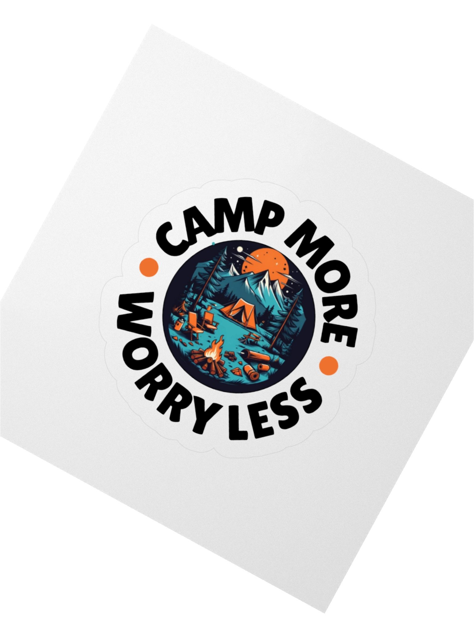 Camp More Worry Less Sticker product image (3)