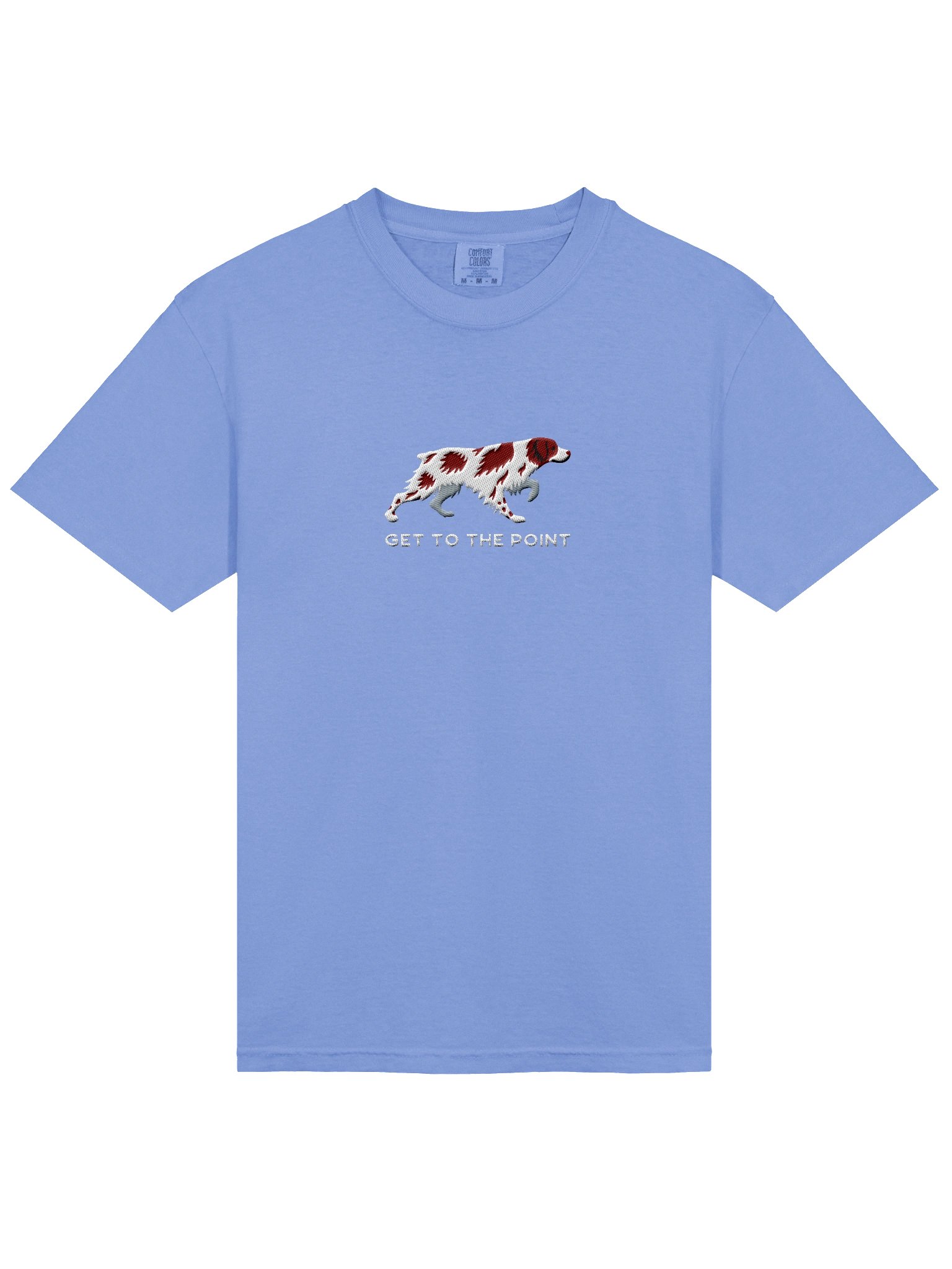Get to the Point T-Shirt(Embroidered) of a Brittany Spaniel(Liver & White) product image (6)