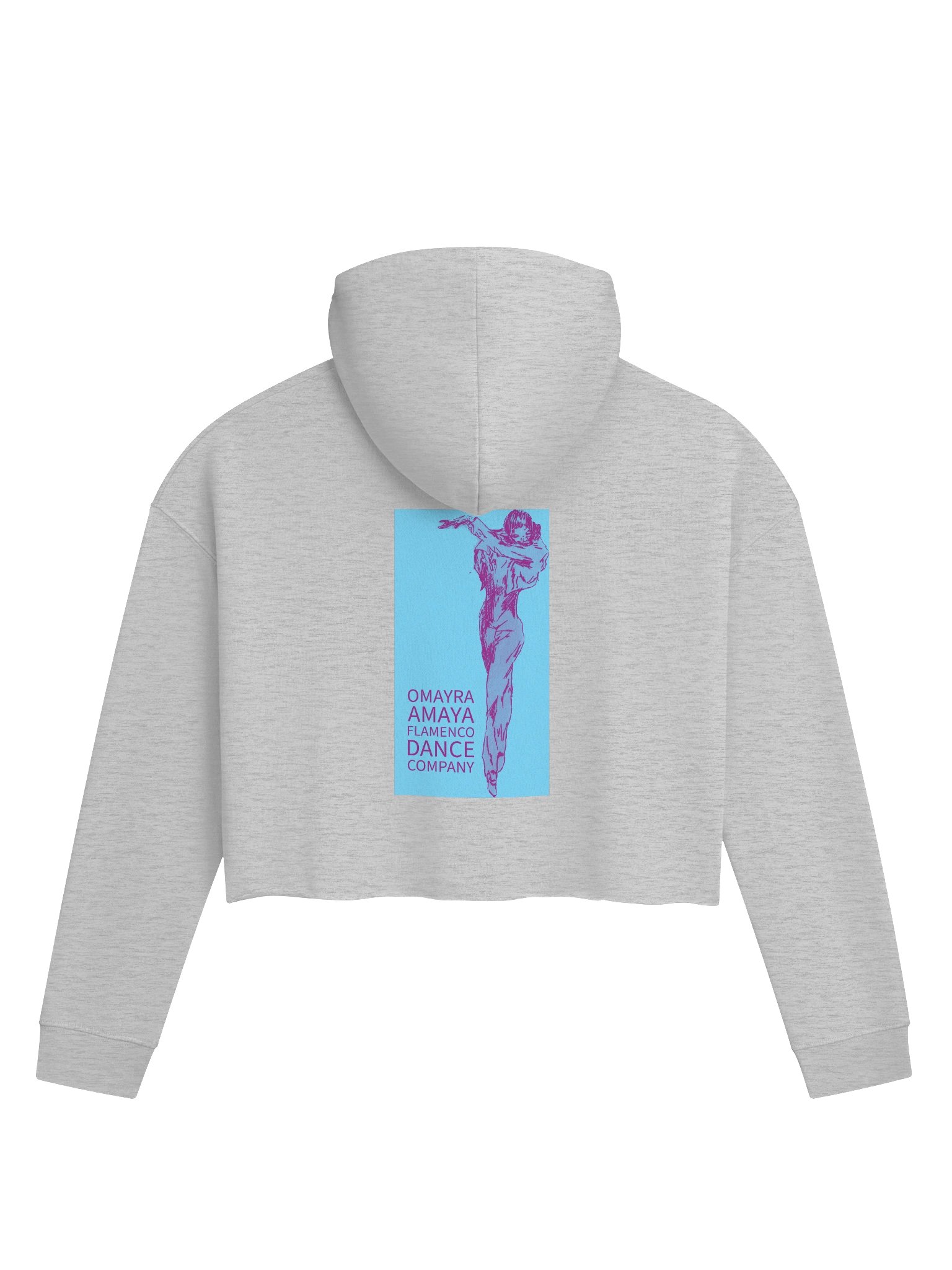 "Carmen" Hoodie cropped Long Sleeve Blue / Purple product image (6)