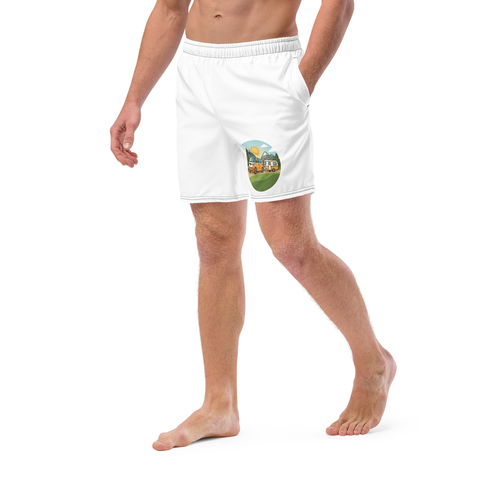 All-Over Print Swim Trunks Elektro Camping product image (5)