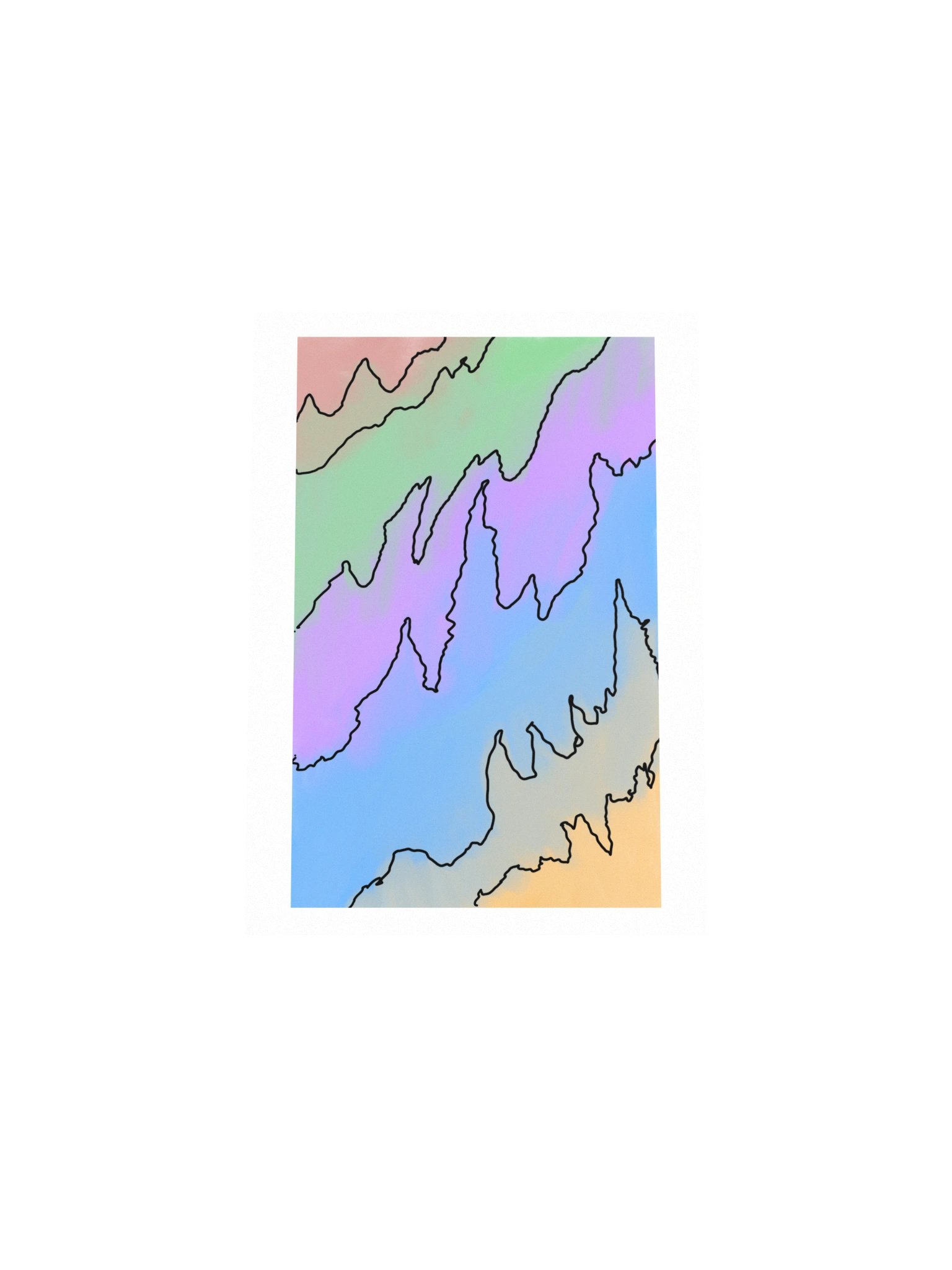 Noise, Abstract Wave Art Print (5x7) product image (4)