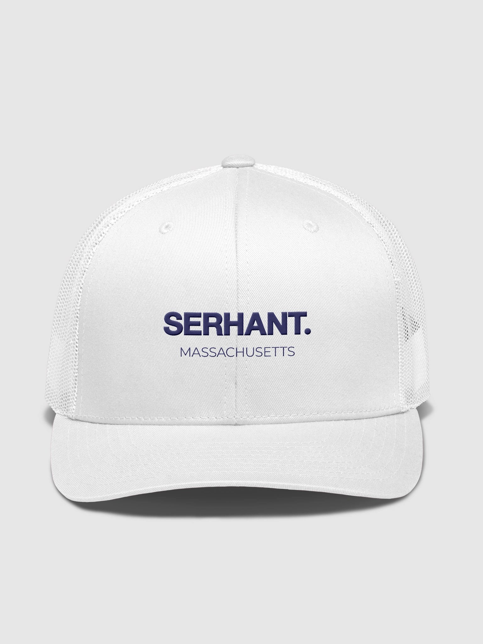 SERHANT. Massachusetts White Trucker Hat product image (1)