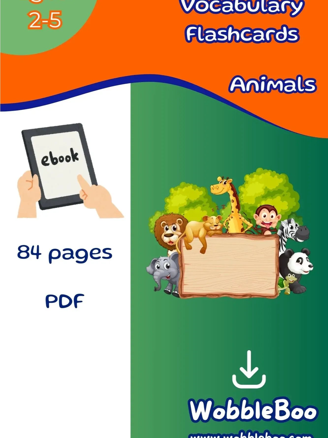 Animal Vocabulary Flashcards product image (1)