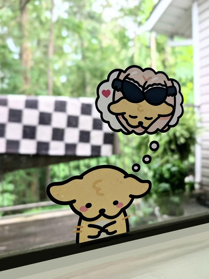 Suni Thinking LARGE Car Decal product image (1)