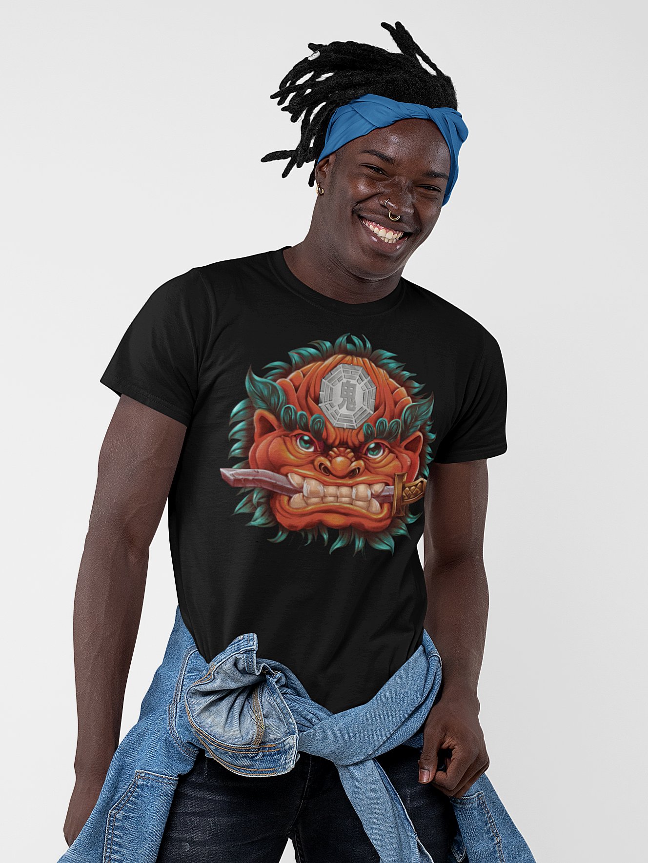 Ghost Face Killer Medallion Premium Soft Tee product image (2)