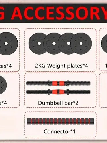 Dumbbells Barbell Set 30KG product image (3)