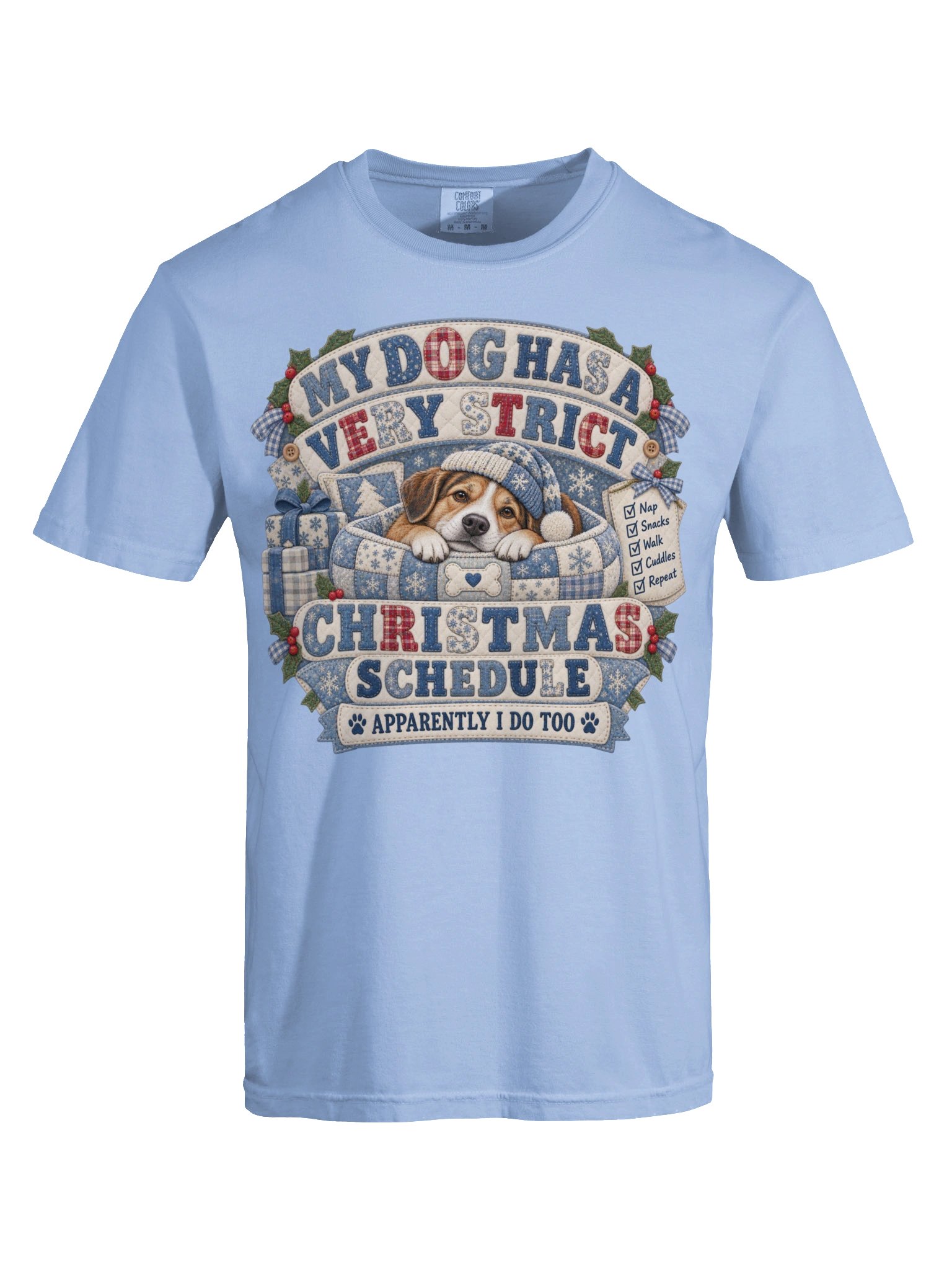 Christmas Dog Mom T-Shirt – Funny Holiday Shirt for Dog Lovers product image (5)