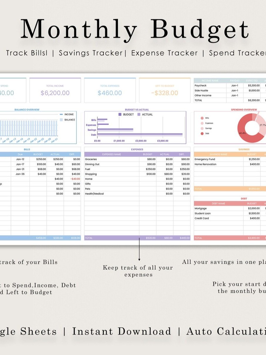Ultimate Monthly Budget GoogleSheet product image (3)