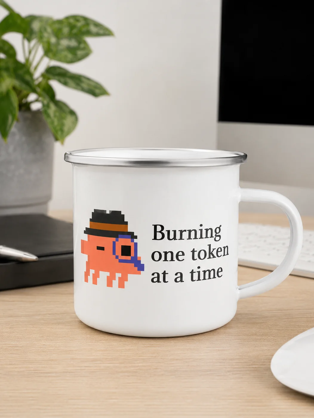 Token Sniffer Mug – Burning One Token at a Time | Funny Vibe Coder Coffee Mug for AI indie Programmers product image (1)