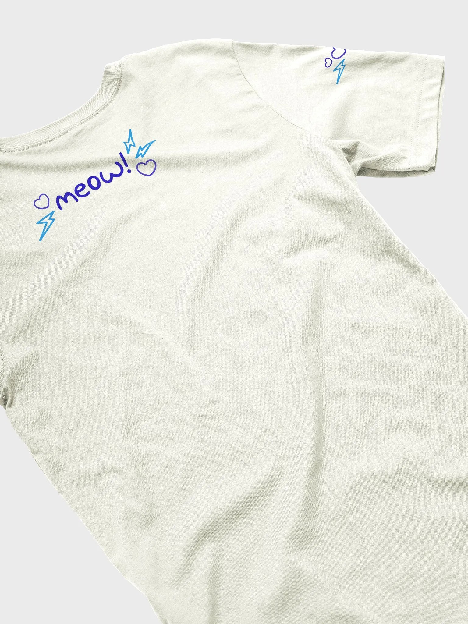 Lovely Digital Meow // T-Shirt - Blue - Light Mode product image (4)