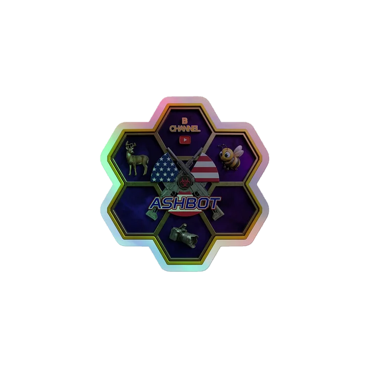 ASHBOT BEE LOGO Holographic Sticker product image (1)