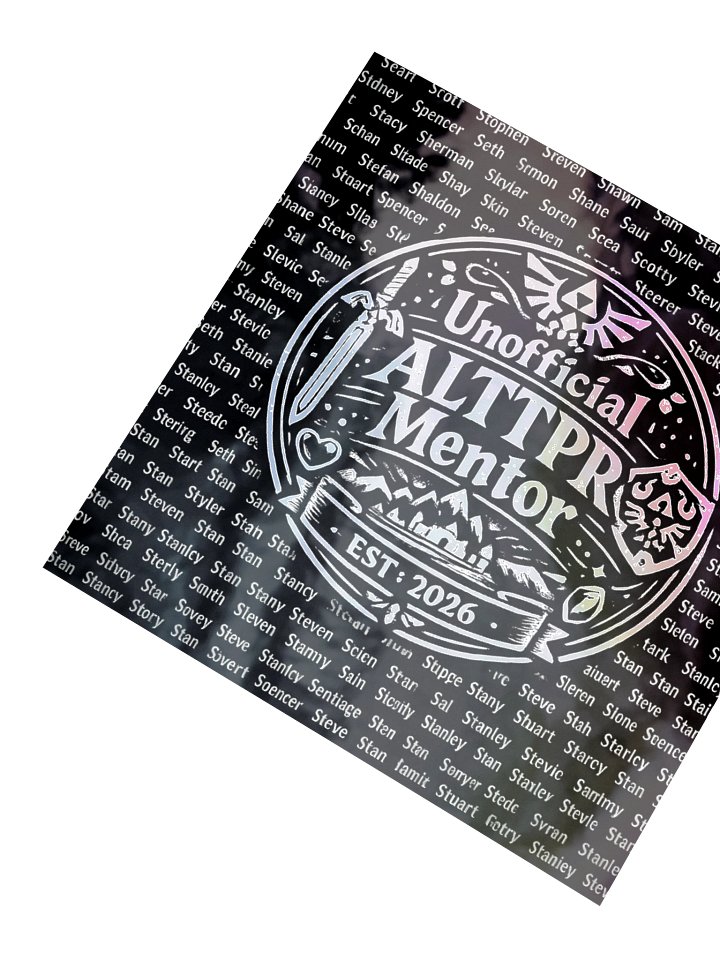 Holographic Mentor Sticker - Special Sawshank Edition product image (3)