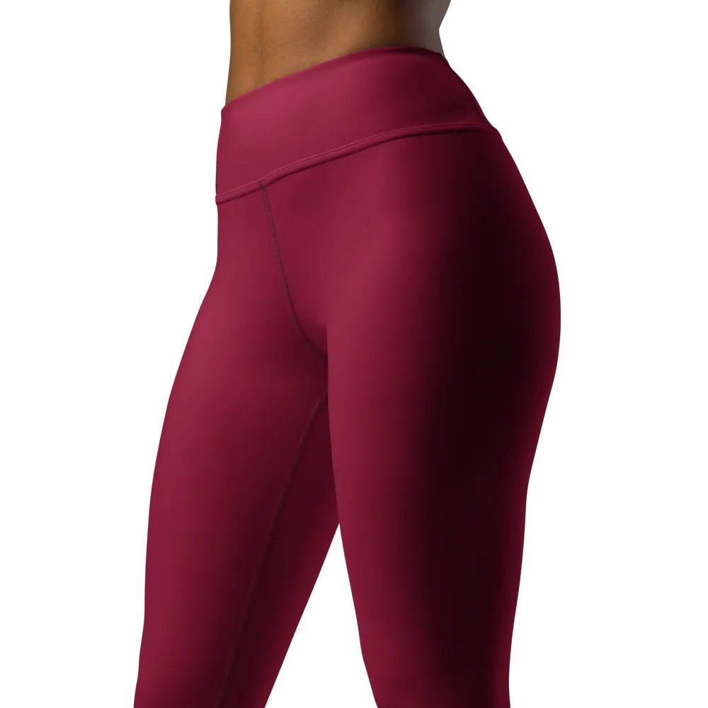 Maroon High-Waist Leggings product image (10)