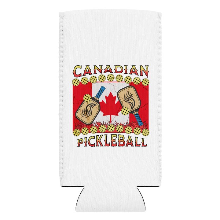 Canadian Flag Pickleball Coozie Can Cooler product image (2)