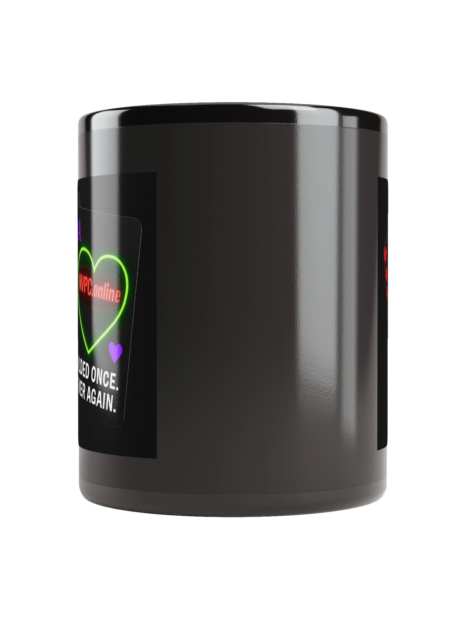 Black Folded "Folded Once - Never Again" Mug - Neon Edition product image (5)