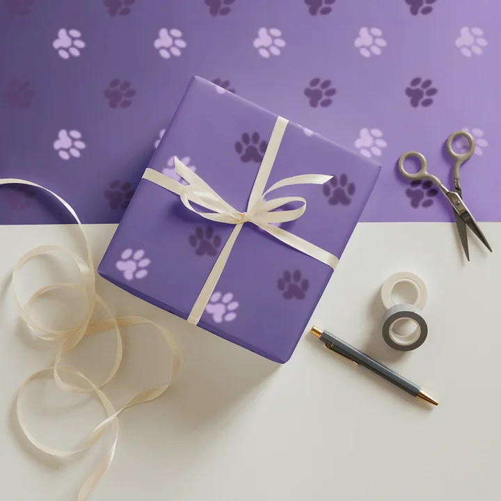 Paw Print Wrapping Paper product image (1)