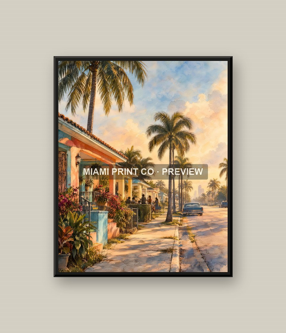 Hialeah Sunday | Framed Art Print product image (1)
