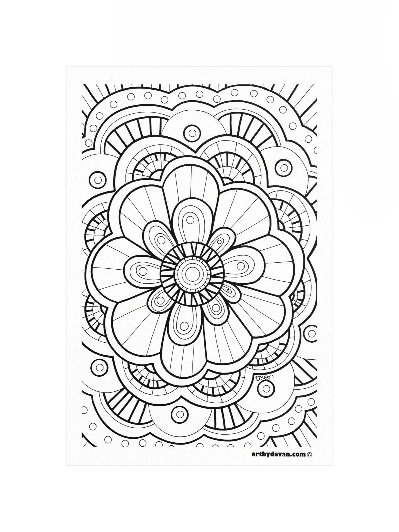 Color Your Own Art: Funky Mandala product image (4)