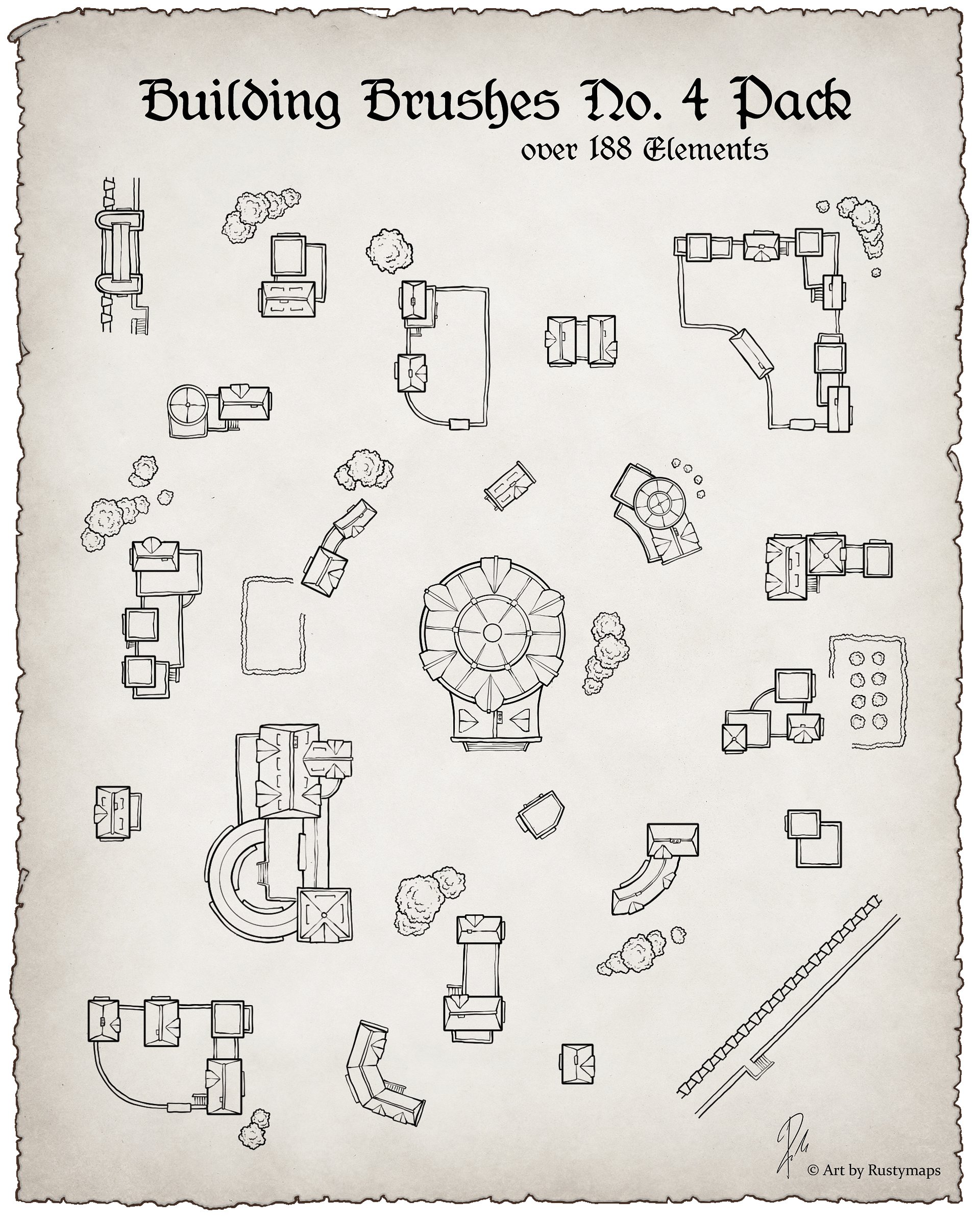Map maker - Brush final bundle Pack product image (8)