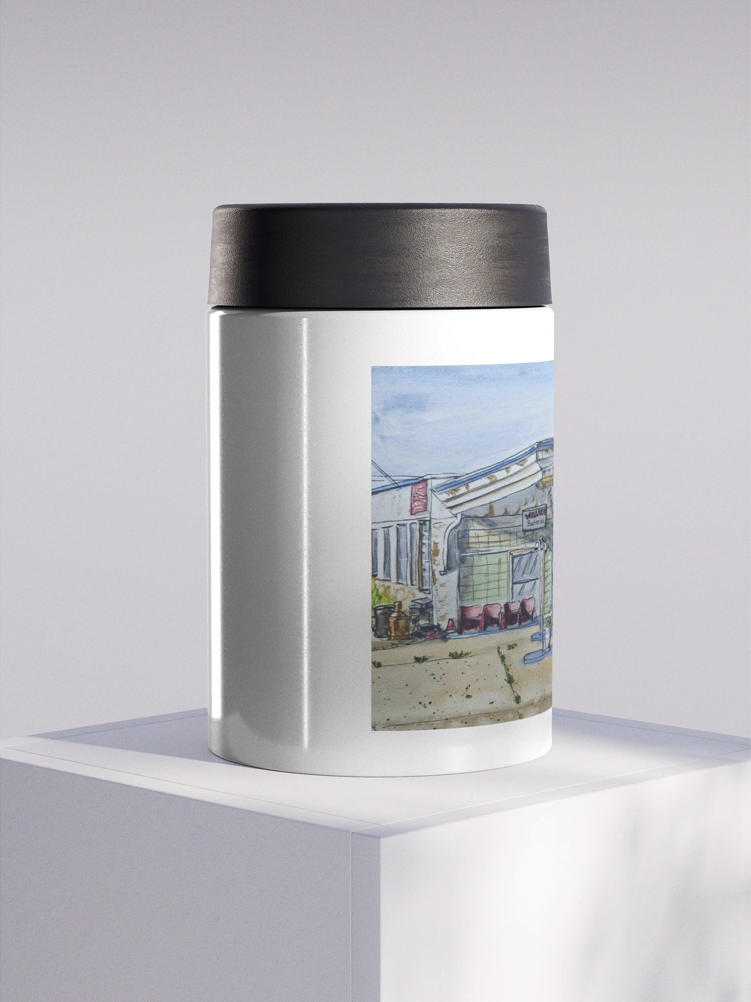 Busy Corner - Stainless Steel Koozie product image (1)