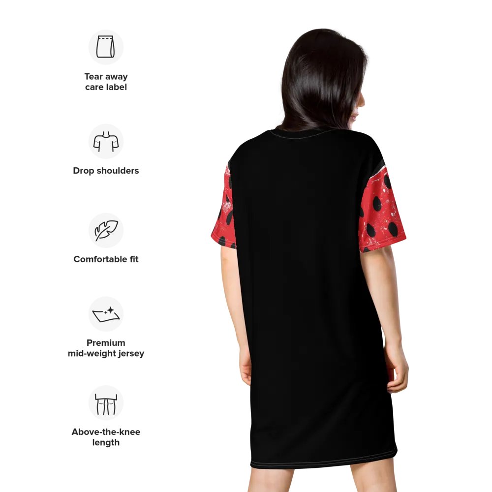 Strawberry Fields Delight Oversized T-Shirt Dress product image (10)