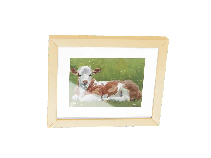 Framed Lavender the Calf - Painted Live 12/08/2025 product image (2)