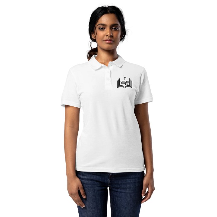 Camisa de mujer Tipo Polo "Crecer en la Fe" product image (1)