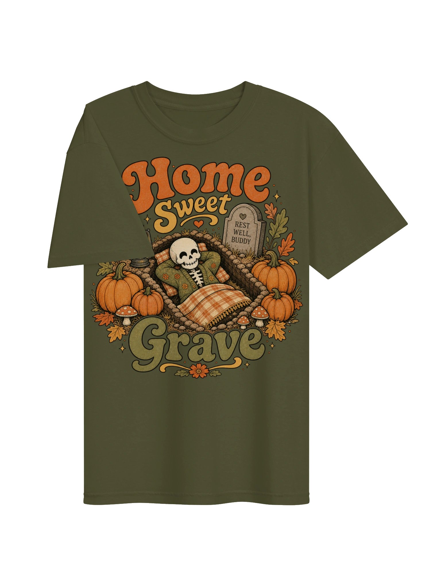 Home Sweet Grave Vintage Halloween Tee product image (39)